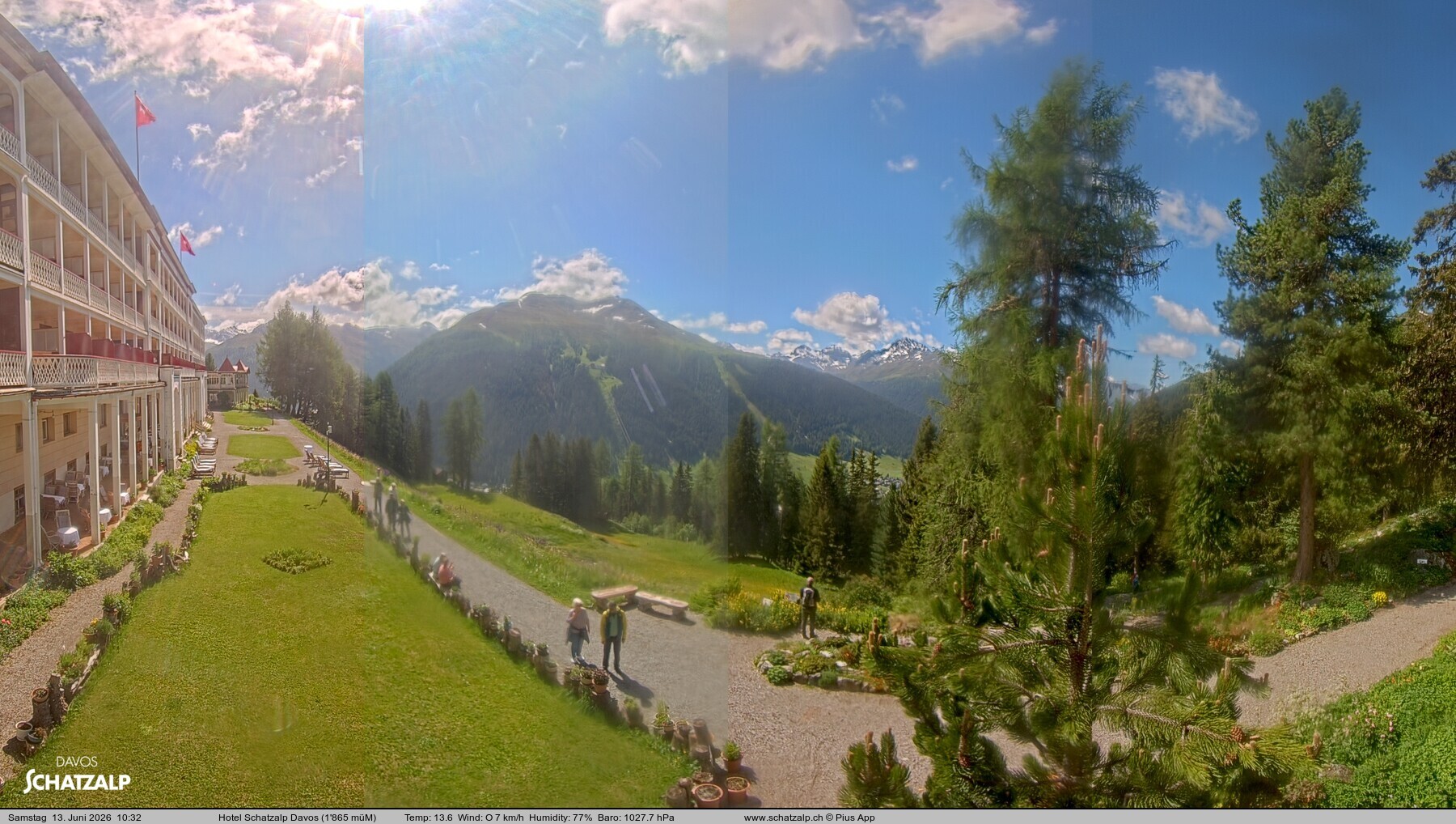 Archiv Foto Webcam Hotel Schatzalp, Davos
