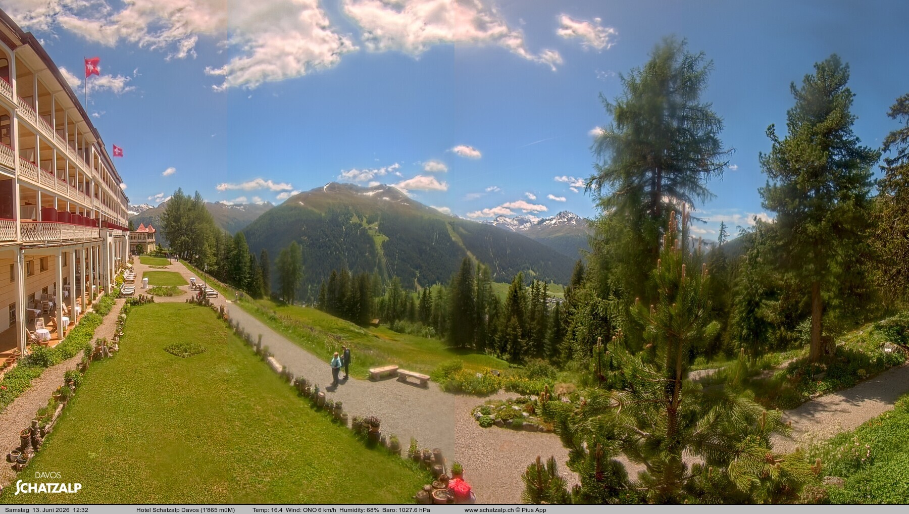 Archiv Foto Webcam Hotel Schatzalp, Davos