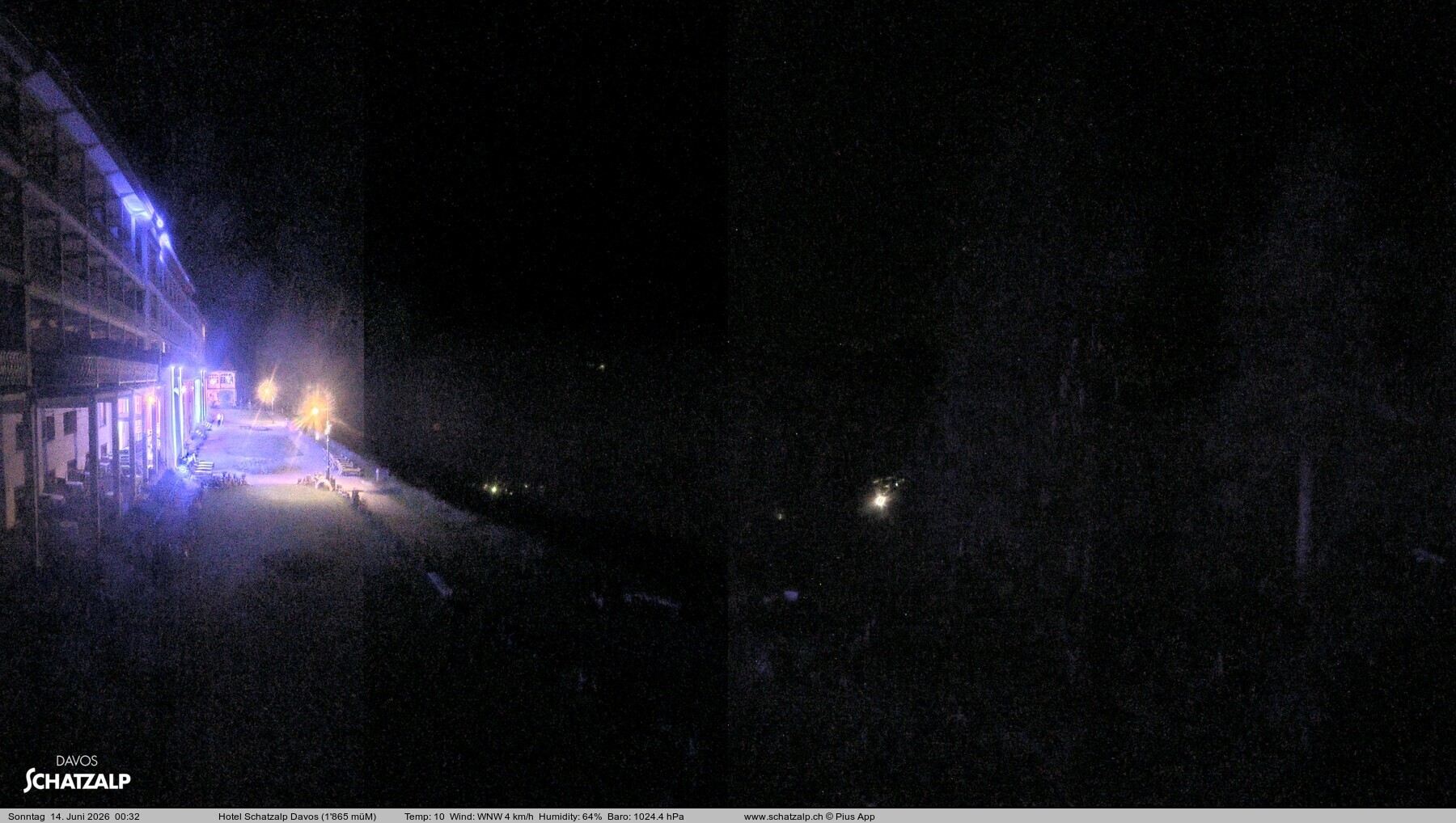 Archived image Webcam Schatzalp Hotel, Davos