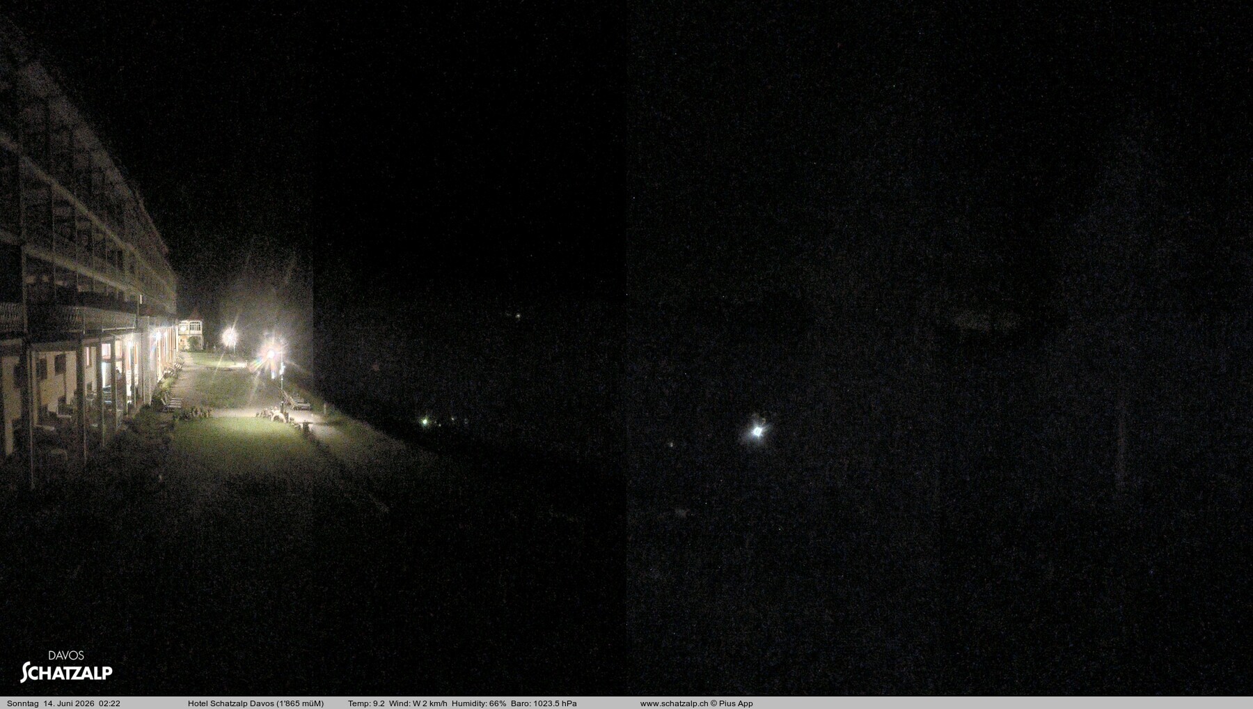 Archived image Webcam Schatzalp Hotel, Davos