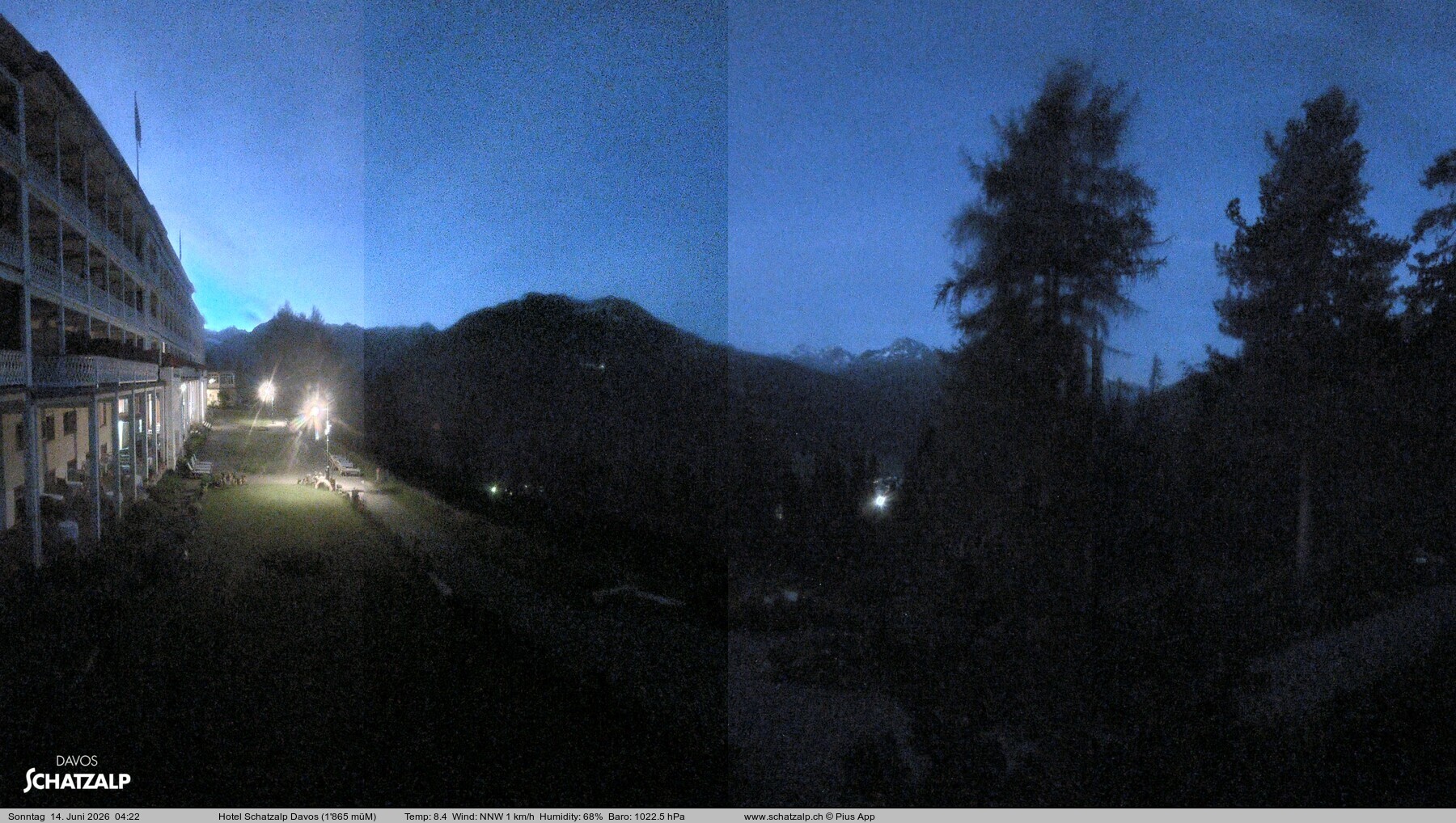 Archiv Foto Webcam Hotel Schatzalp, Davos