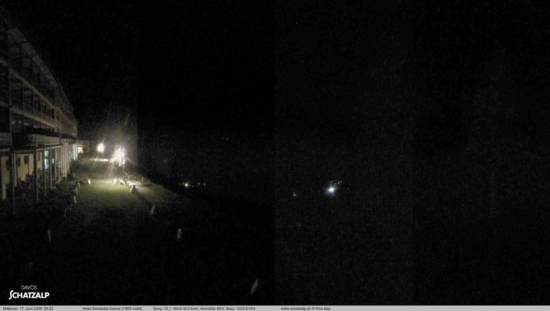 Archived image Webcam Schatzalp Hotel, Davos