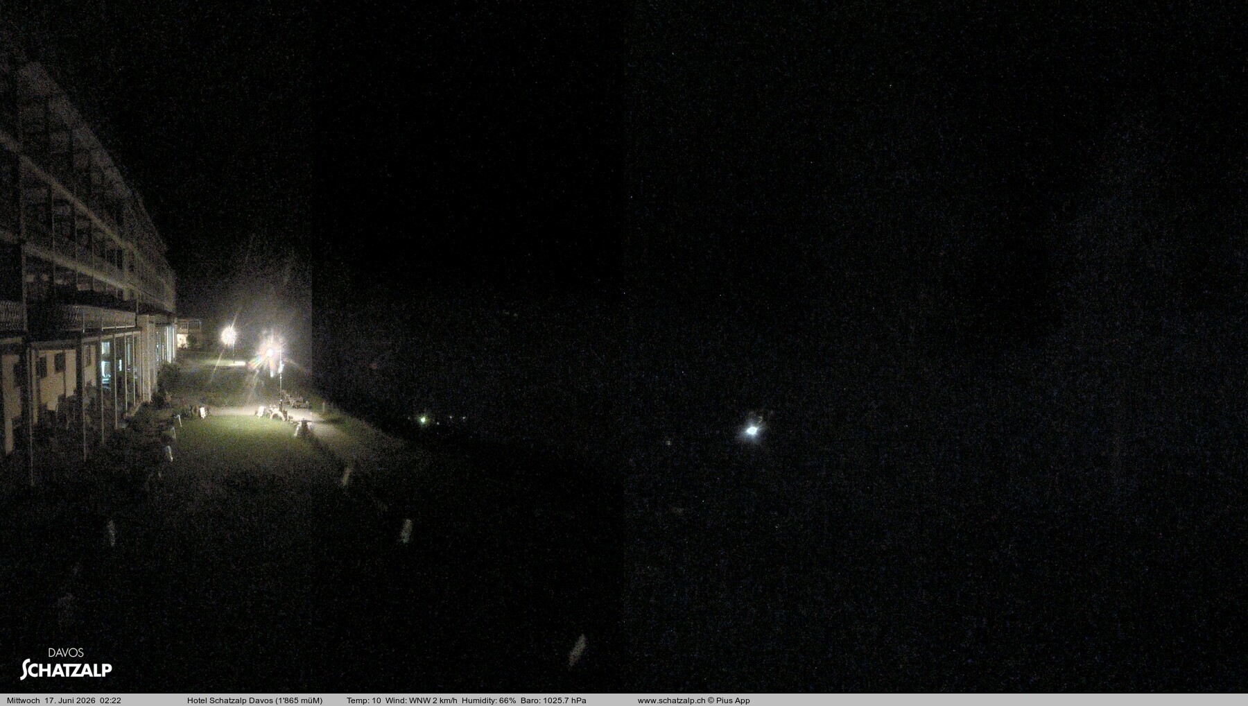 Archived image Webcam Schatzalp Hotel, Davos