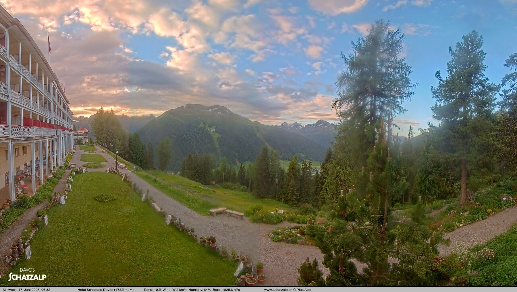 Archiv Foto Webcam Hotel Schatzalp, Davos
