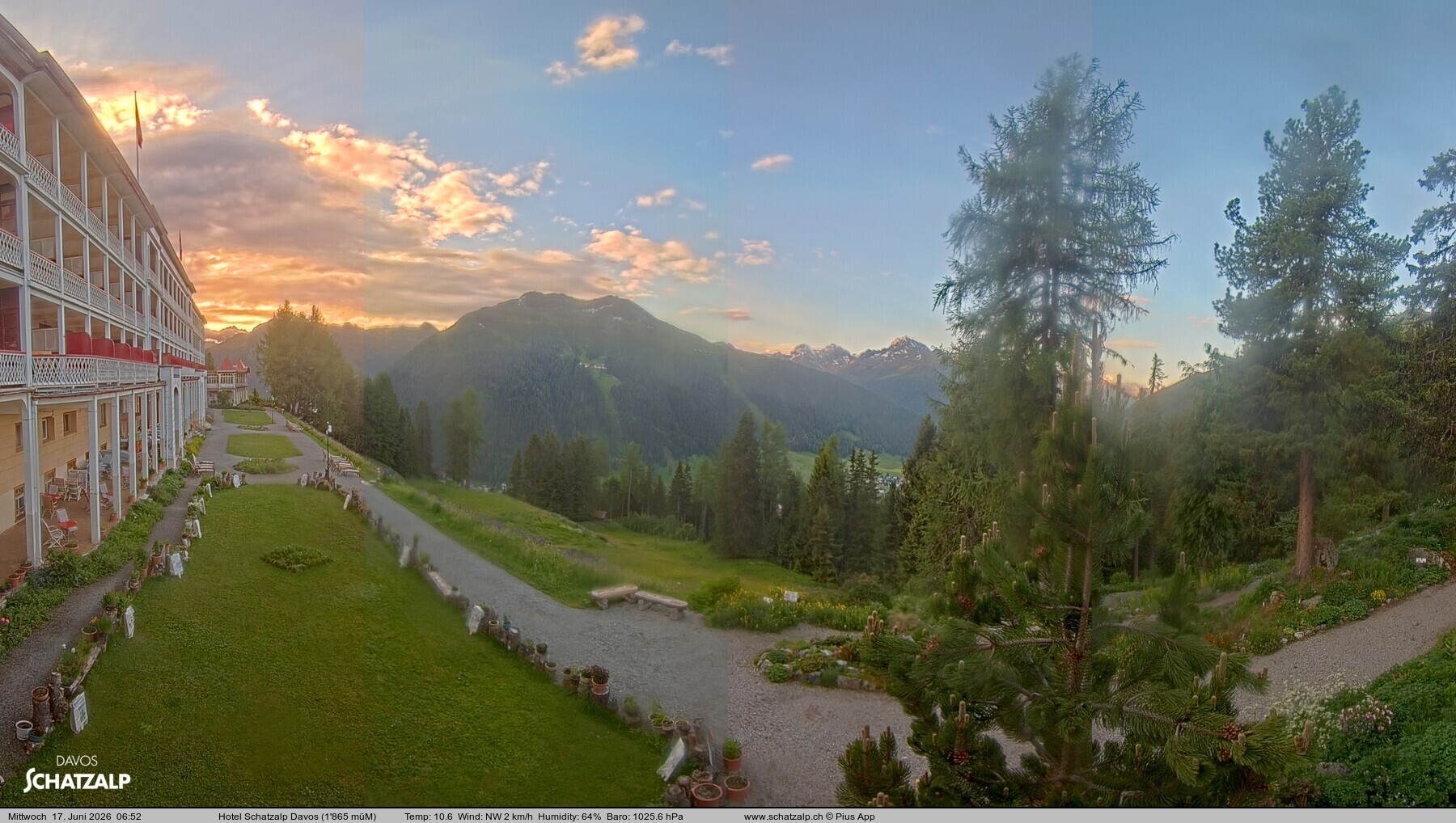 Archiv Foto Webcam Hotel Schatzalp, Davos