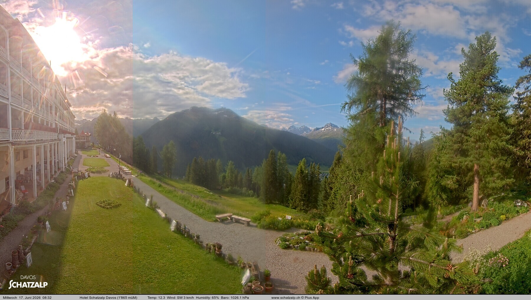 Archiv Foto Webcam Hotel Schatzalp, Davos