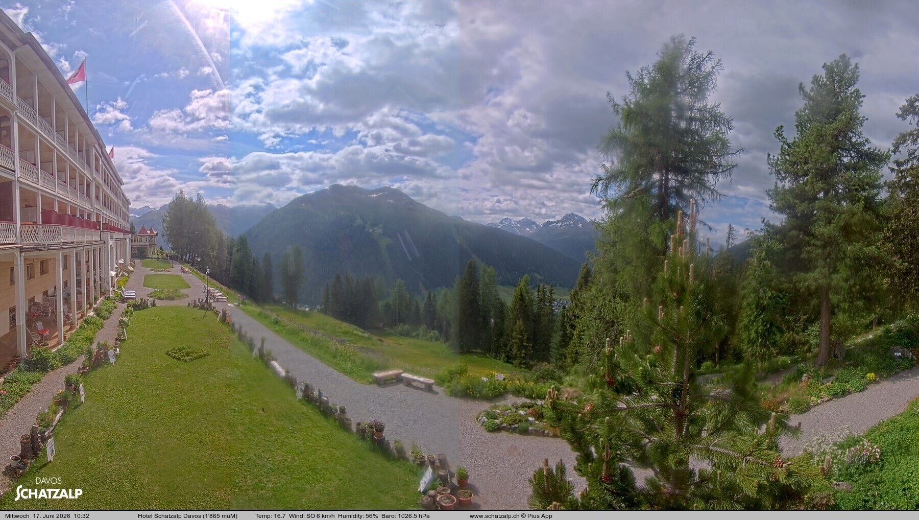 Archiv Foto Webcam Hotel Schatzalp, Davos