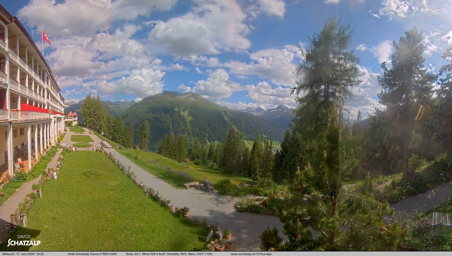 Archiv Foto Webcam Hotel Schatzalp, Davos