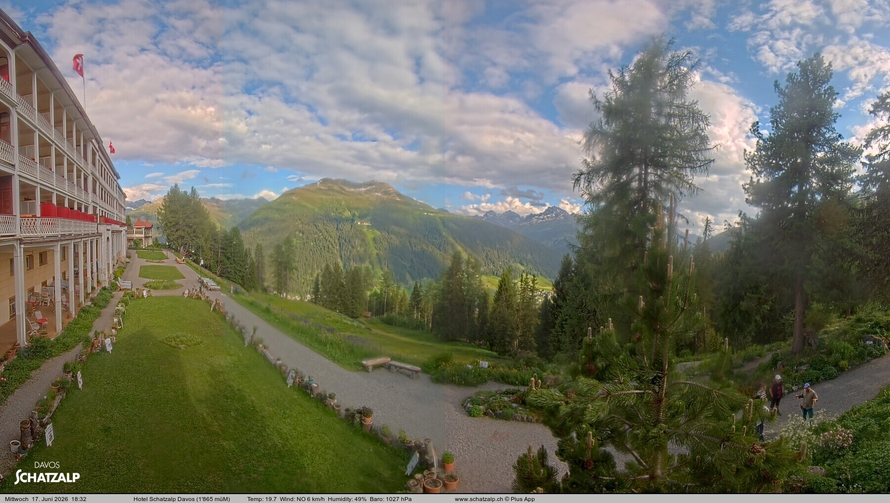 Archiv Foto Webcam Hotel Schatzalp, Davos