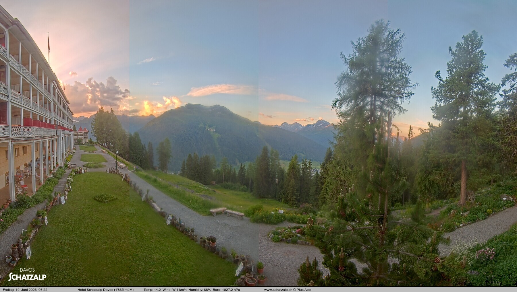 Archiv Foto Webcam Hotel Schatzalp, Davos