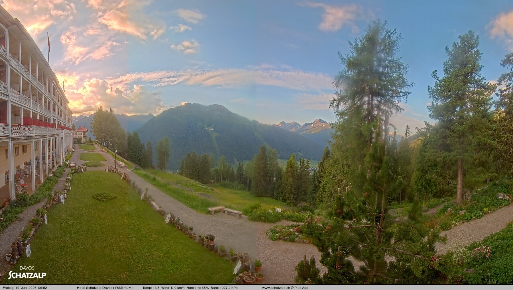 Archiv Foto Webcam Hotel Schatzalp, Davos