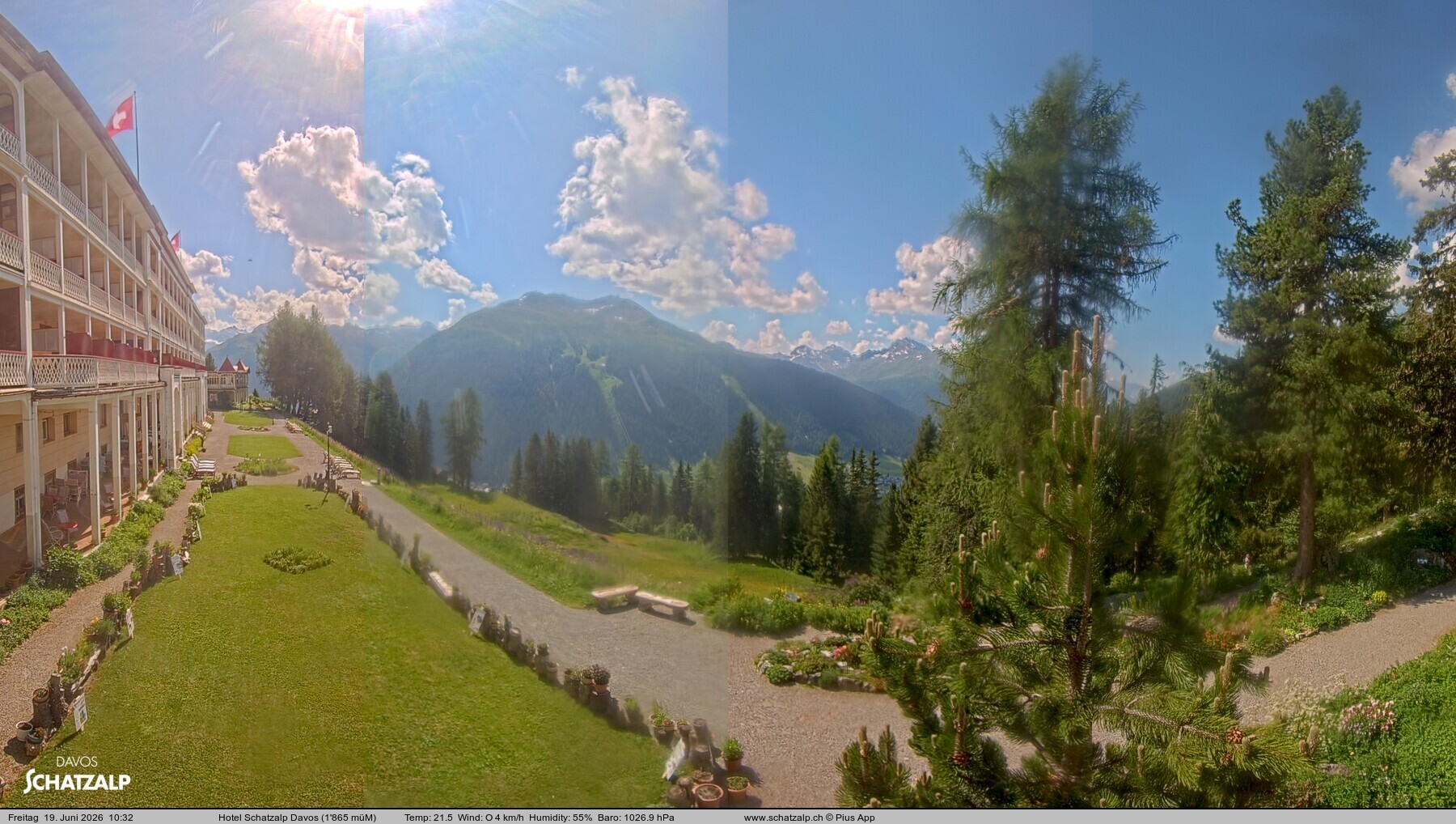 Archiv Foto Webcam Hotel Schatzalp, Davos