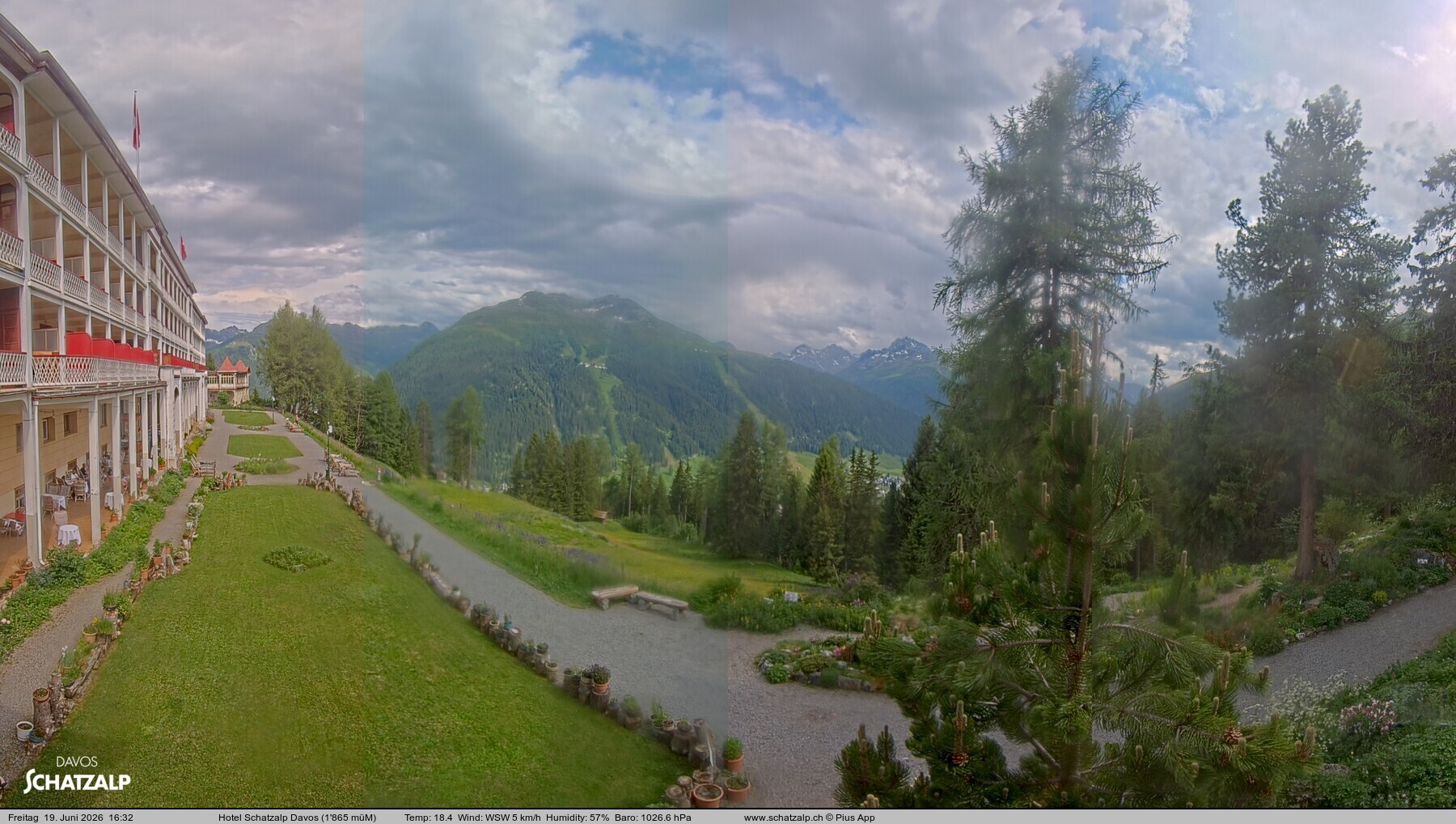 Archiv Foto Webcam Hotel Schatzalp, Davos