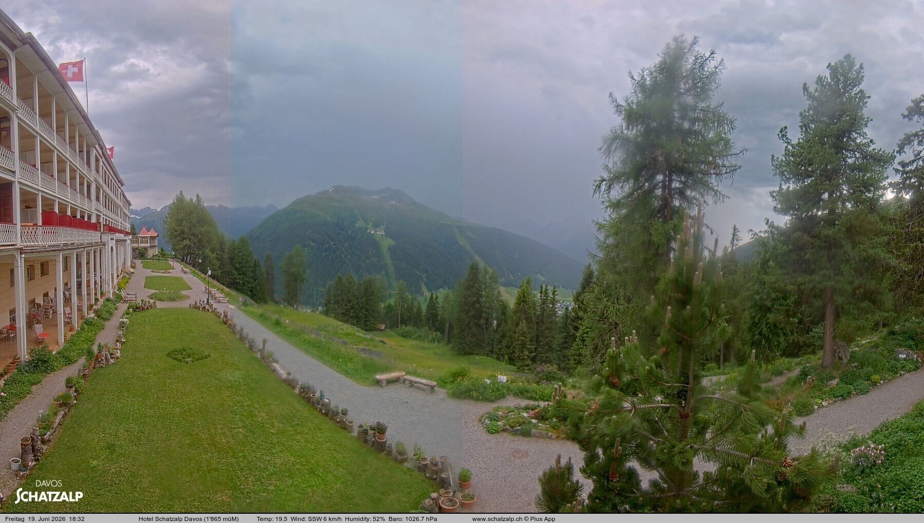 Archiv Foto Webcam Hotel Schatzalp, Davos