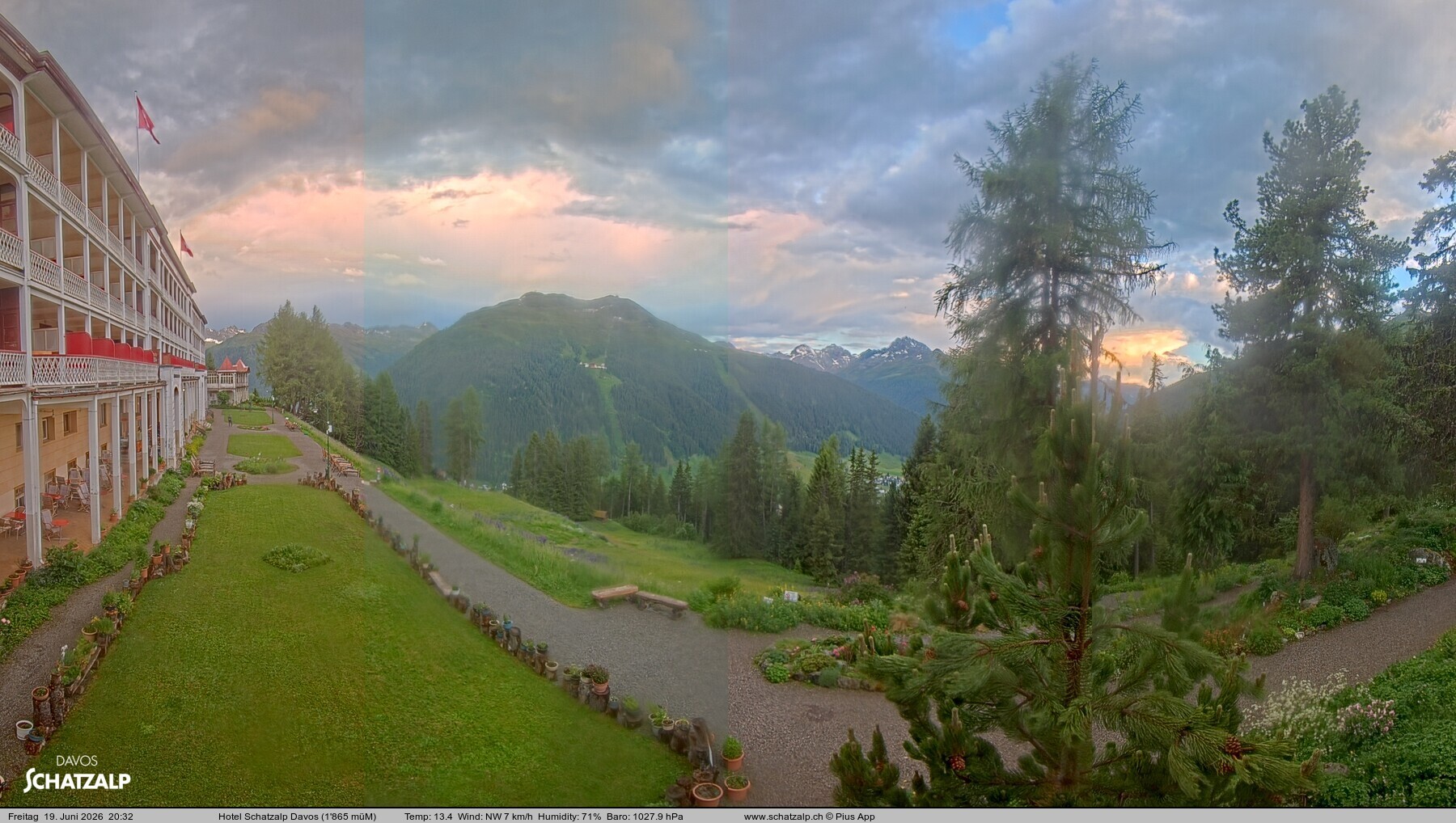 Archiv Foto Webcam Hotel Schatzalp, Davos