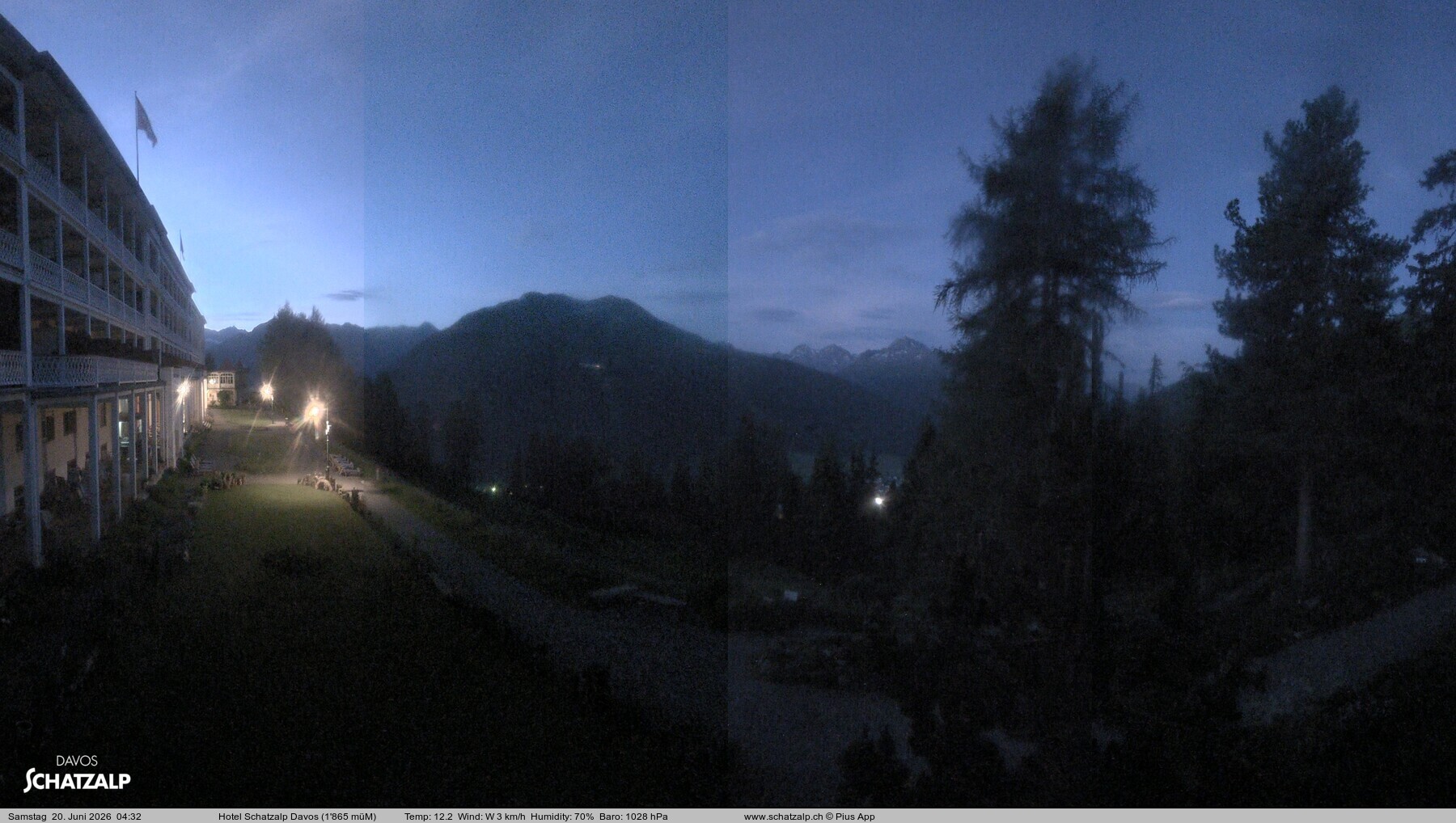 Archiv Foto Webcam Hotel Schatzalp, Davos