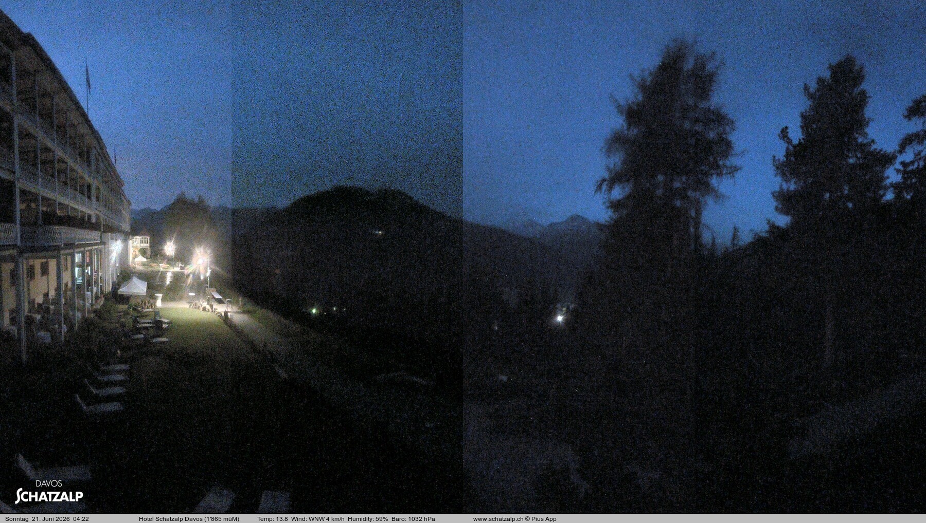 Archived image Webcam Schatzalp Hotel, Davos