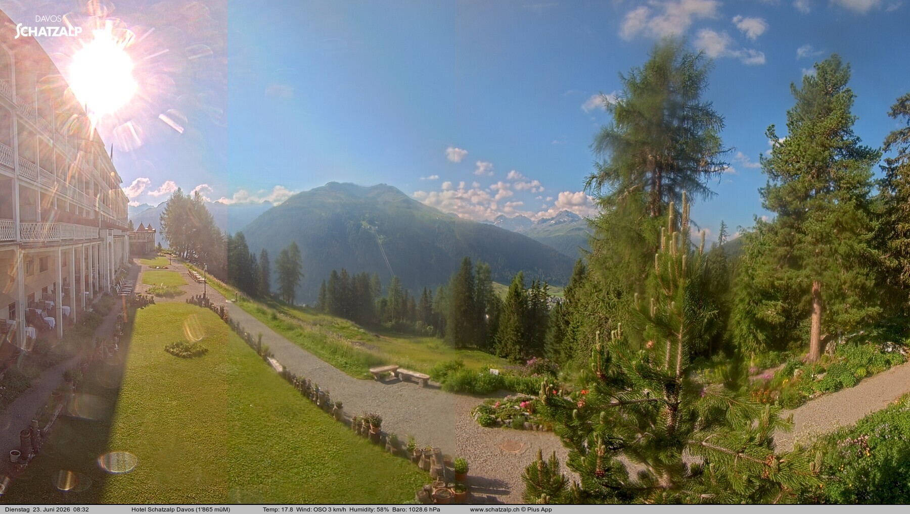 Archiv Foto Webcam Hotel Schatzalp, Davos