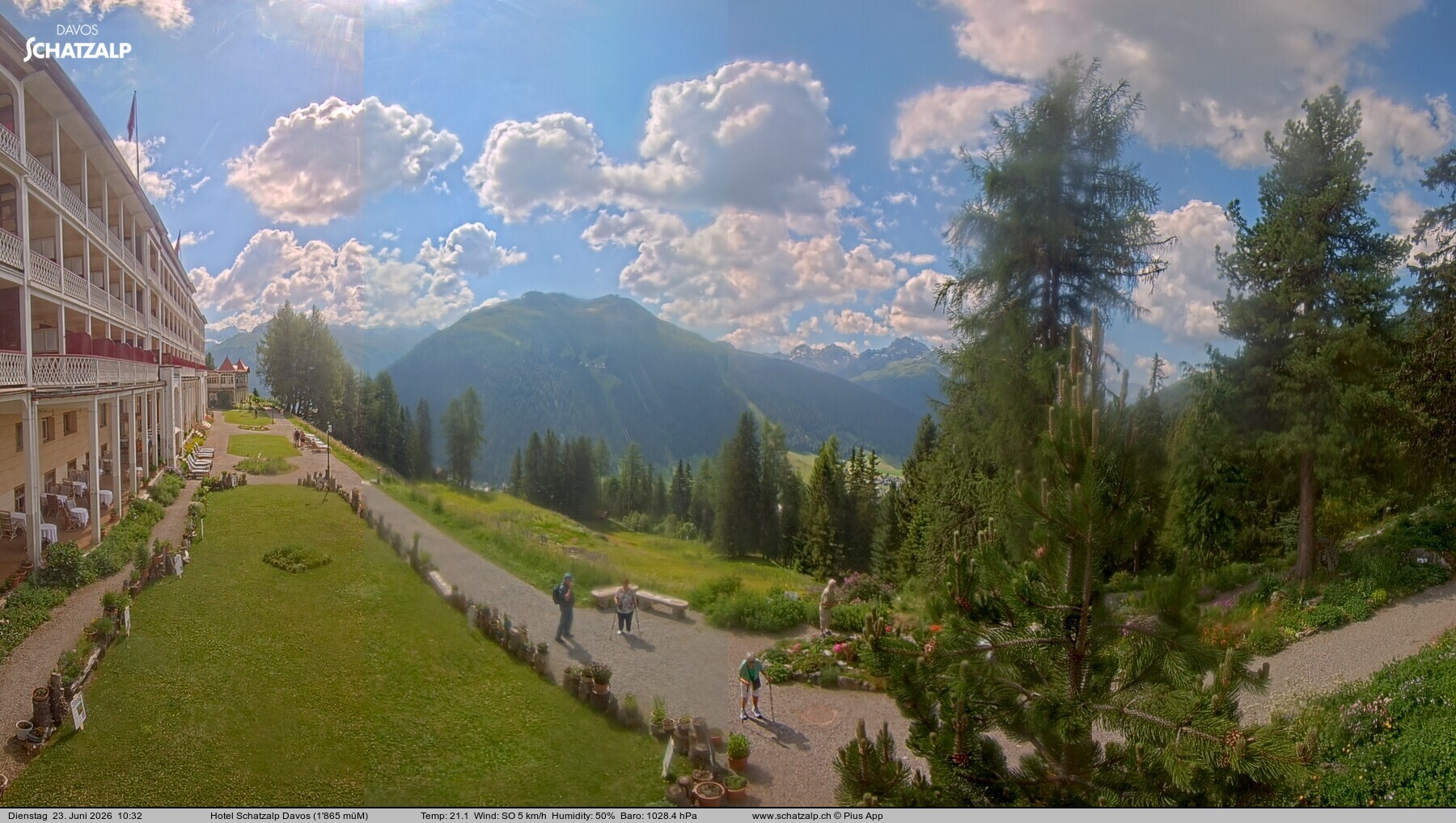 Archiv Foto Webcam Hotel Schatzalp, Davos