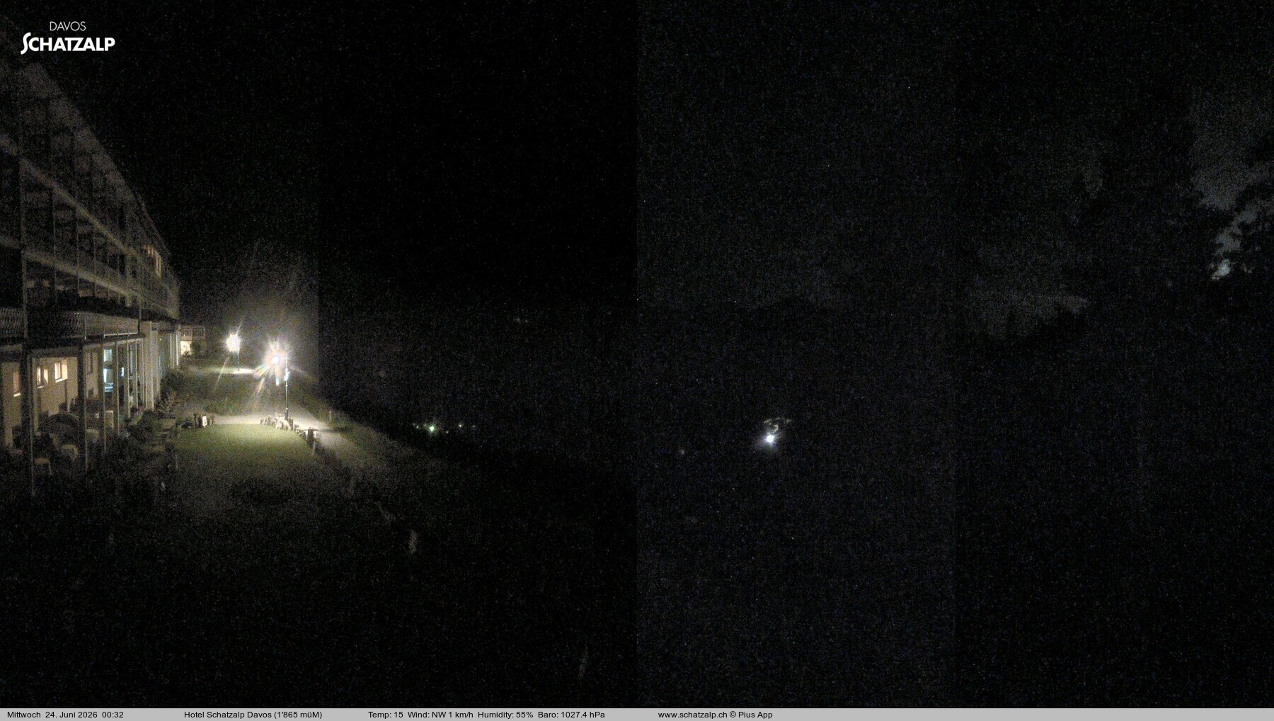 Archived image Webcam Schatzalp Hotel, Davos