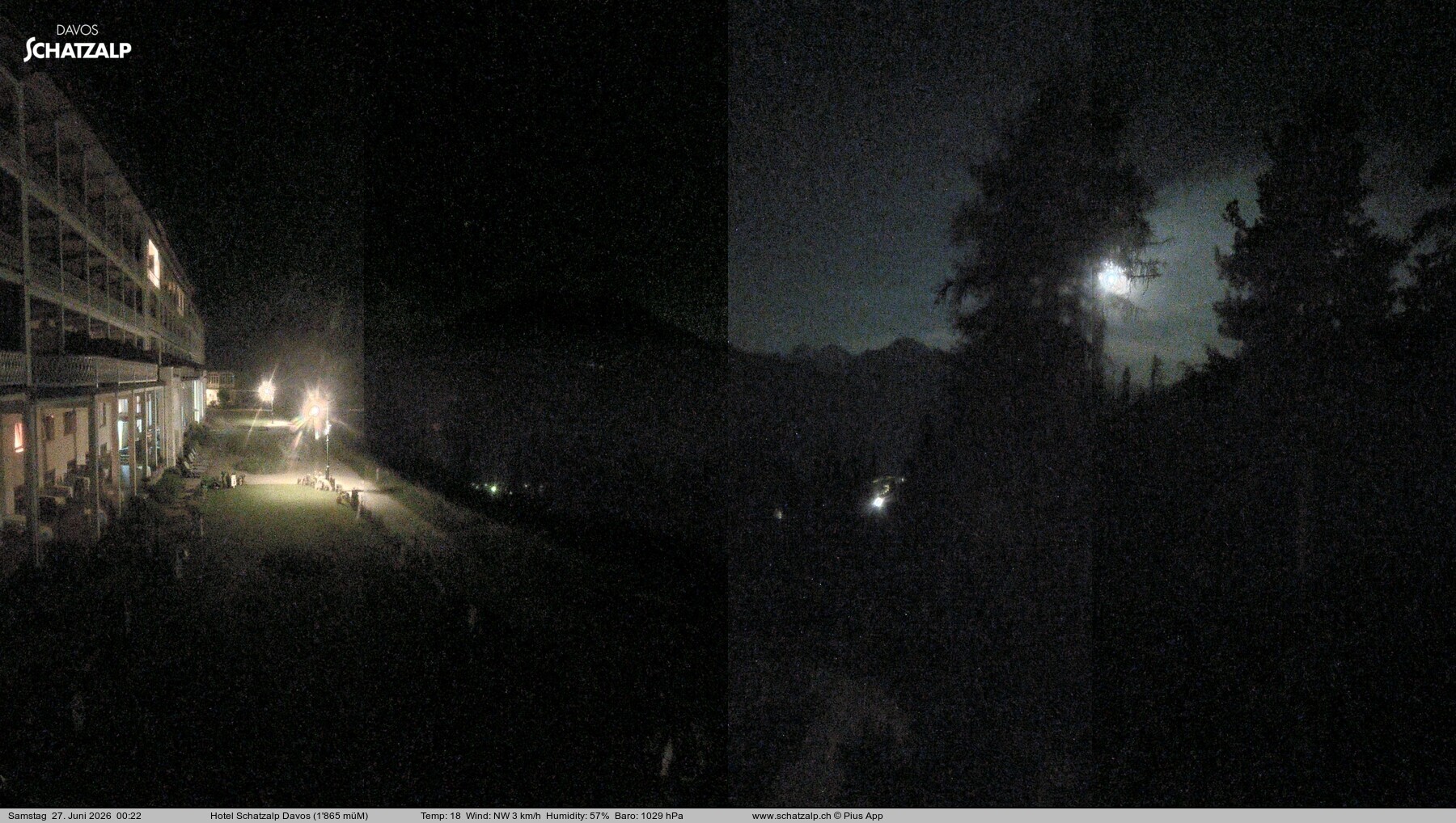 Archived image Webcam Schatzalp Hotel, Davos