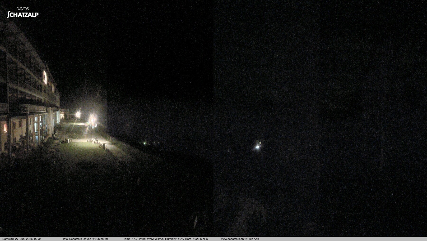 Archived image Webcam Schatzalp Hotel, Davos