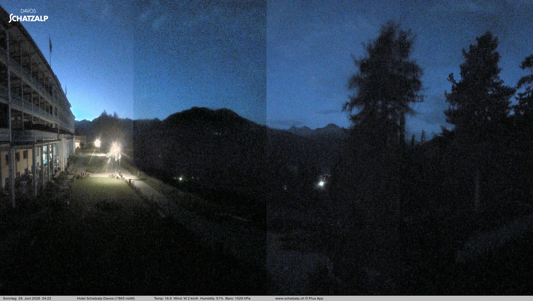 Archiv Foto Webcam Hotel Schatzalp, Davos