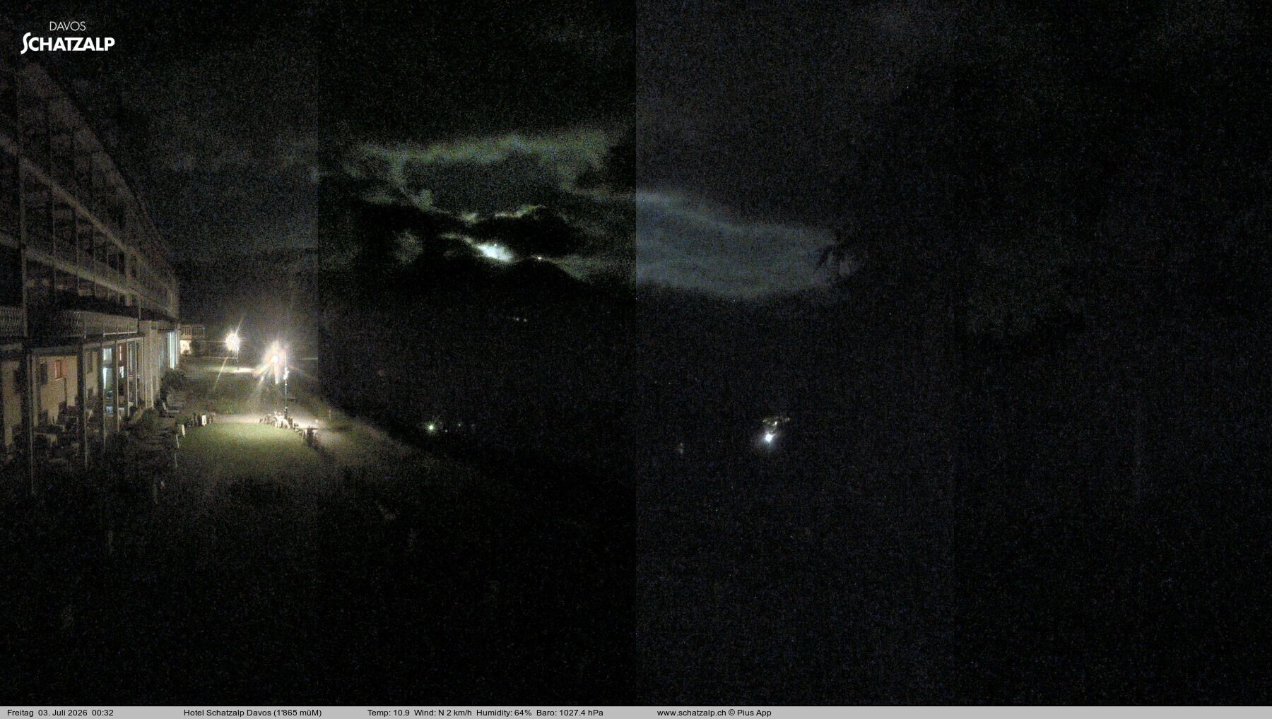 Archiv Foto Webcam Hotel Schatzalp, Davos