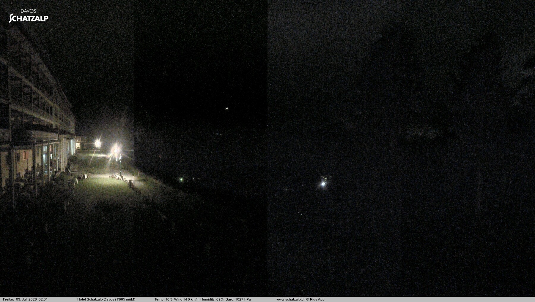 Archiv Foto Webcam Hotel Schatzalp, Davos