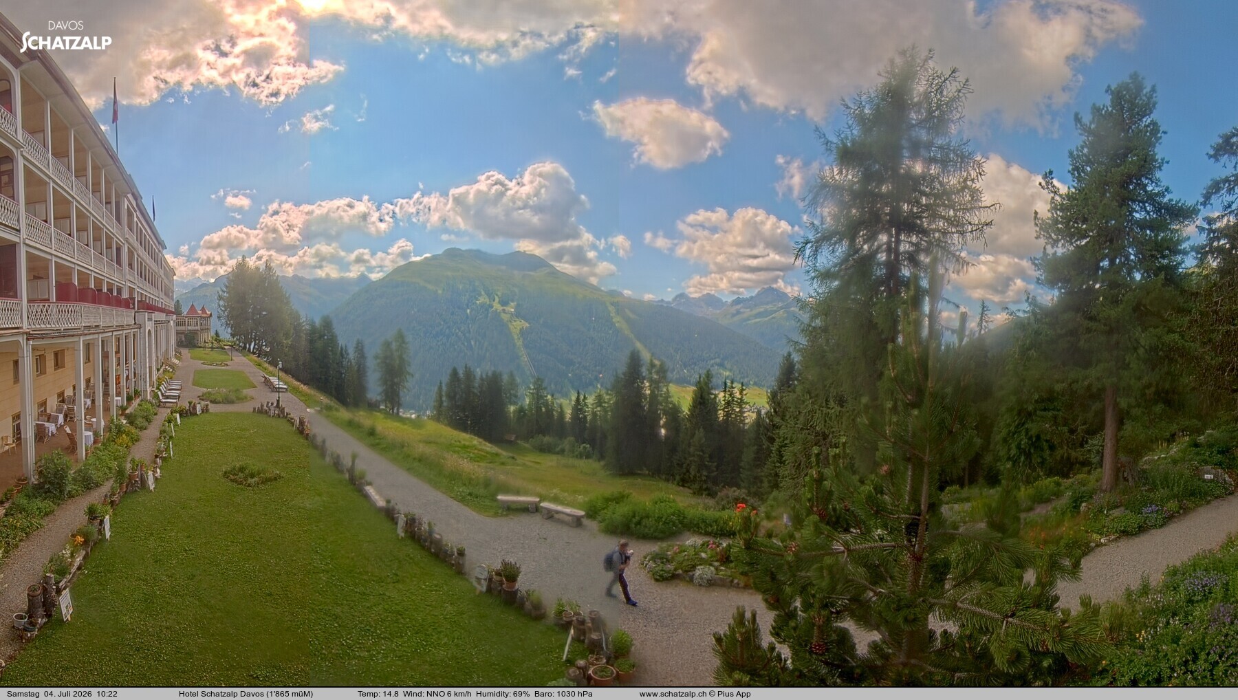 Archiv Foto Webcam Hotel Schatzalp, Davos