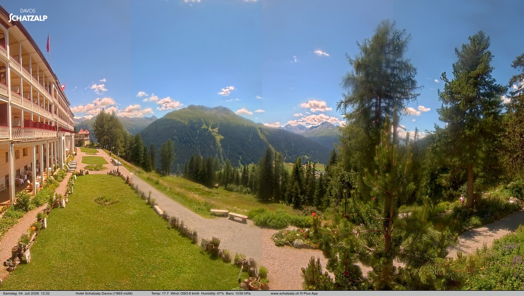 Archiv Foto Webcam Hotel Schatzalp, Davos