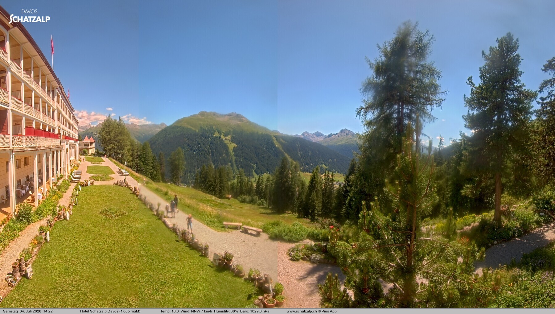 Archiv Foto Webcam Hotel Schatzalp, Davos