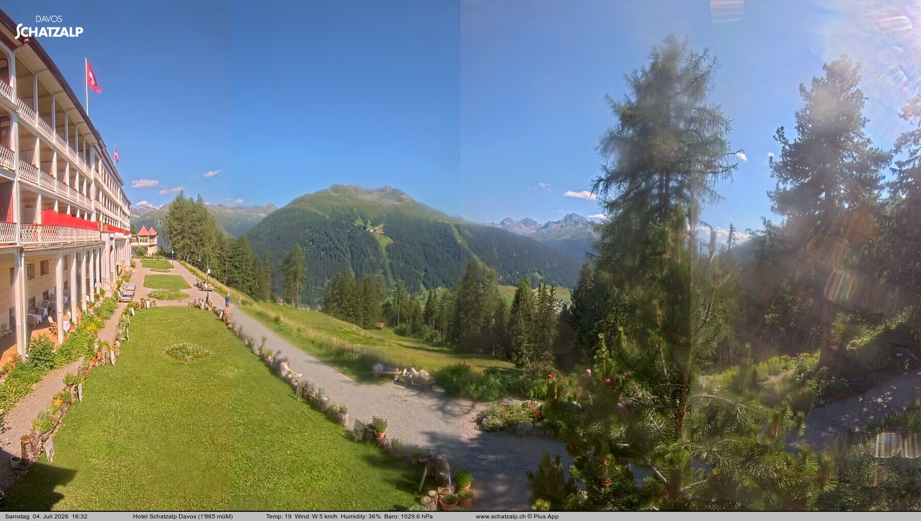 Archiv Foto Webcam Hotel Schatzalp, Davos