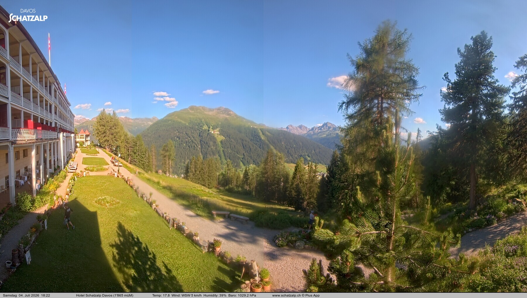 Archiv Foto Webcam Hotel Schatzalp, Davos