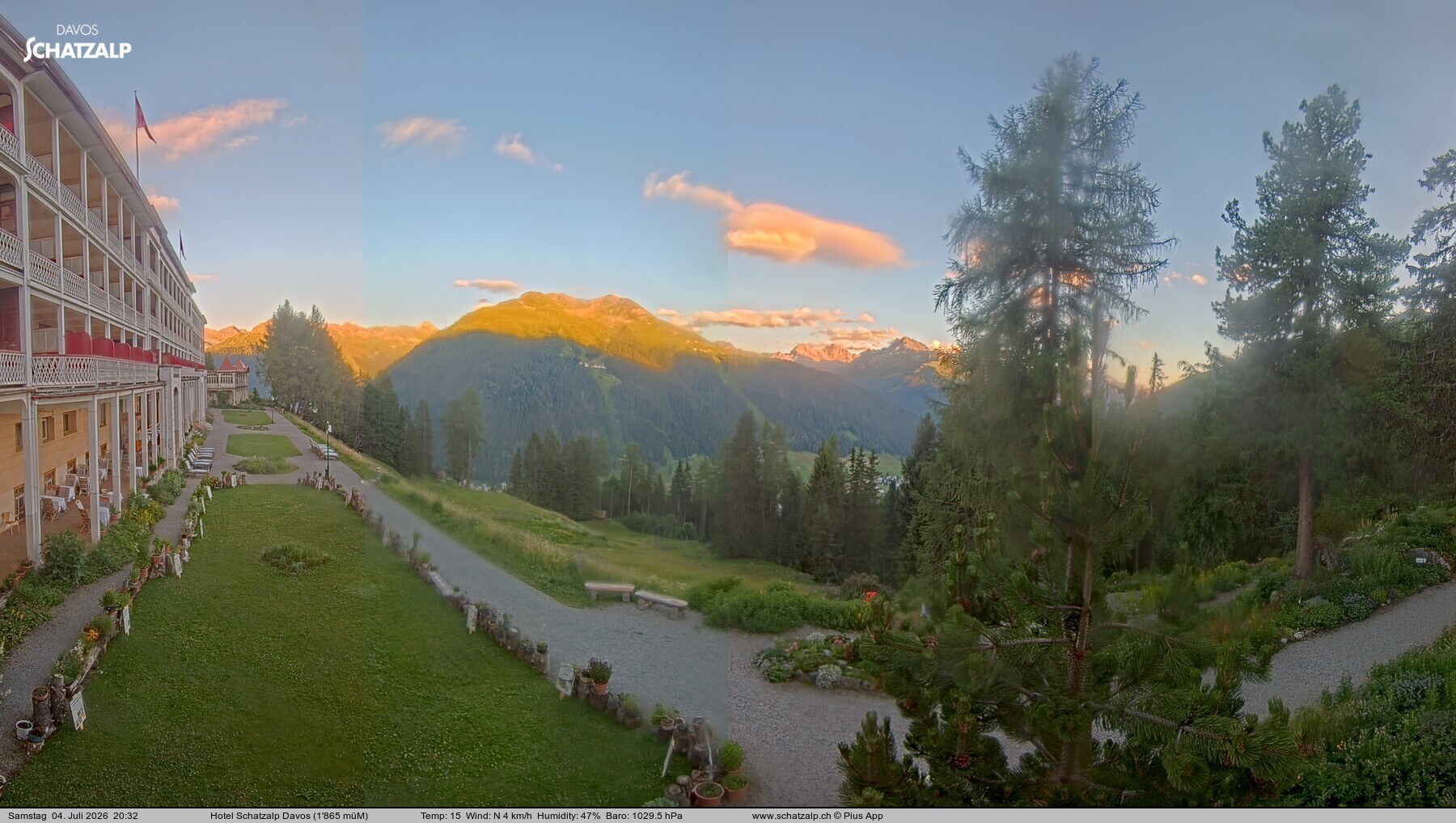 Archiv Foto Webcam Hotel Schatzalp, Davos