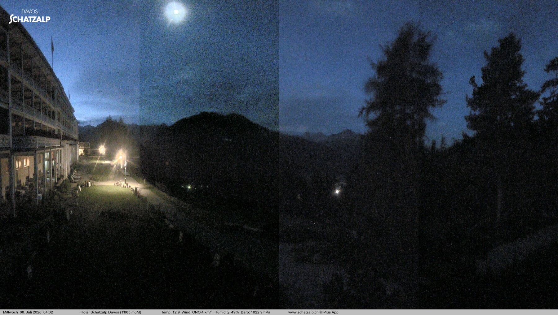 Archiv Foto Webcam Hotel Schatzalp, Davos