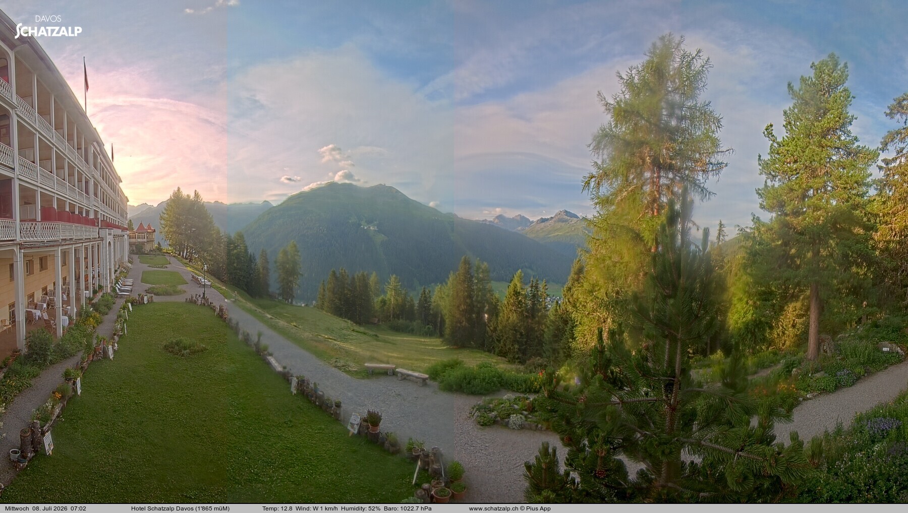 Archiv Foto Webcam Hotel Schatzalp, Davos