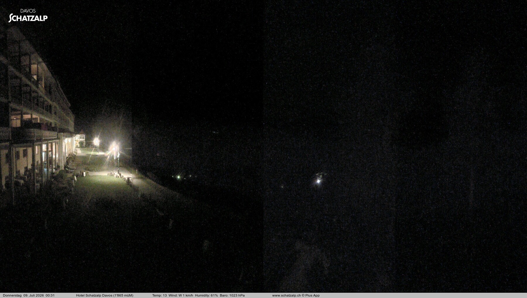 Archiv Foto Webcam Hotel Schatzalp, Davos