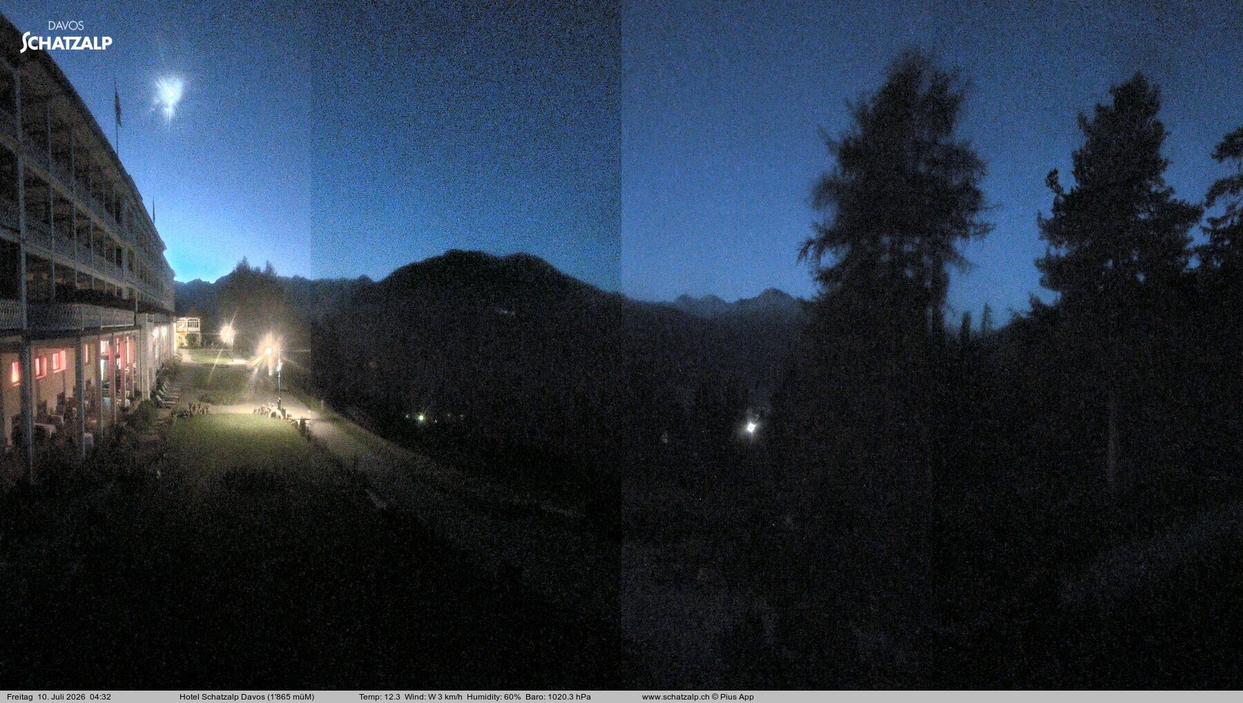 Archiv Foto Webcam Hotel Schatzalp, Davos