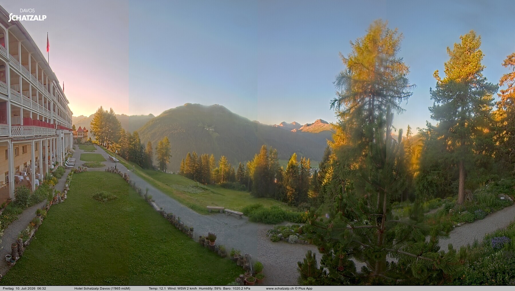 Archiv Foto Webcam Hotel Schatzalp, Davos