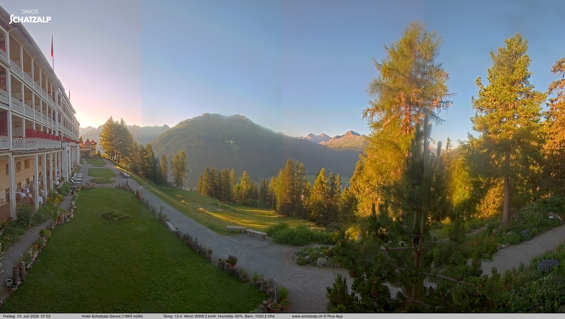Archiv Foto Webcam Hotel Schatzalp, Davos