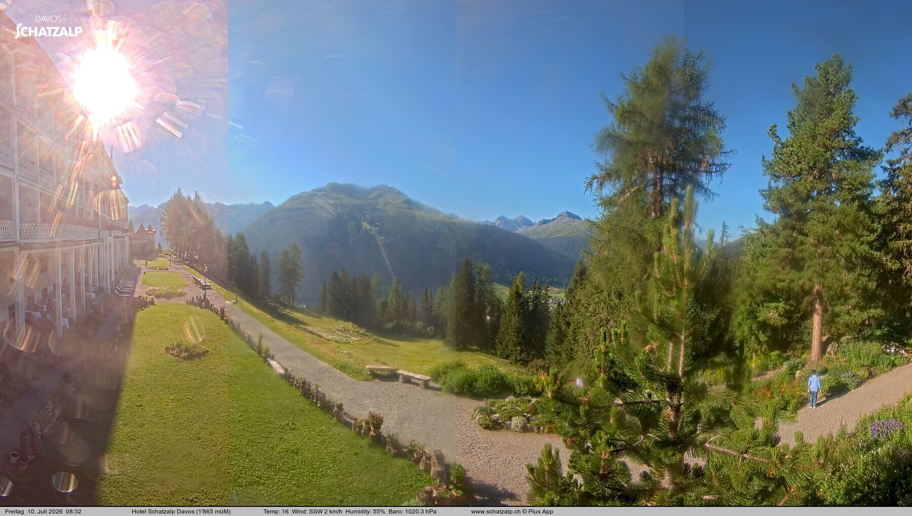 Archiv Foto Webcam Hotel Schatzalp, Davos
