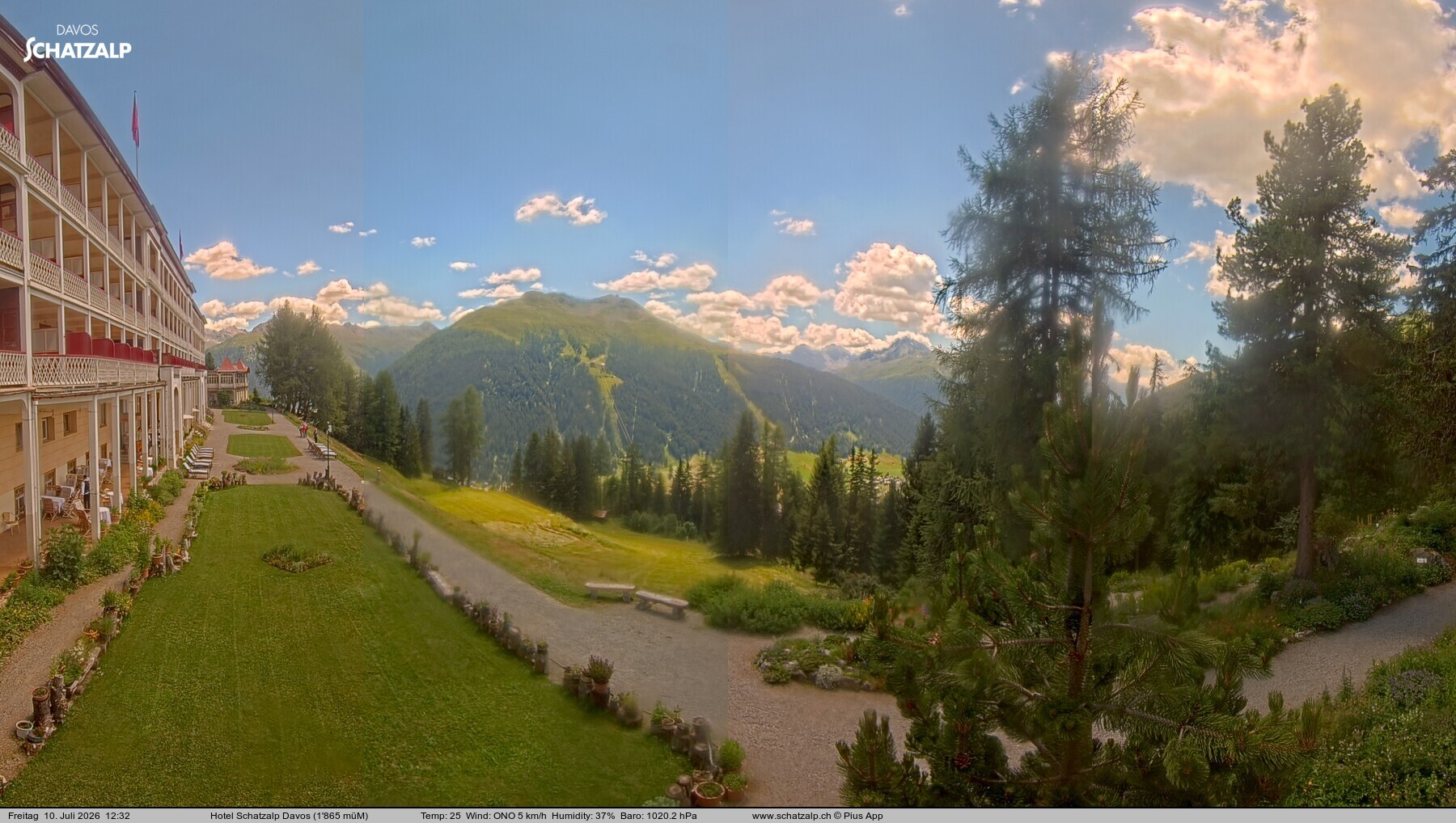 Archiv Foto Webcam Hotel Schatzalp, Davos