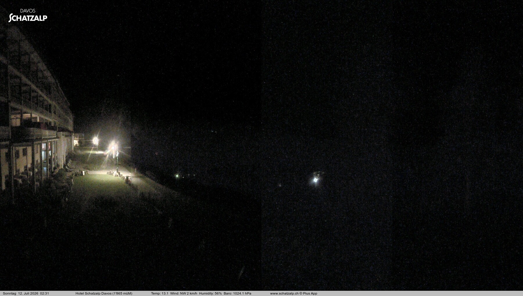 Archiv Foto Webcam Hotel Schatzalp, Davos