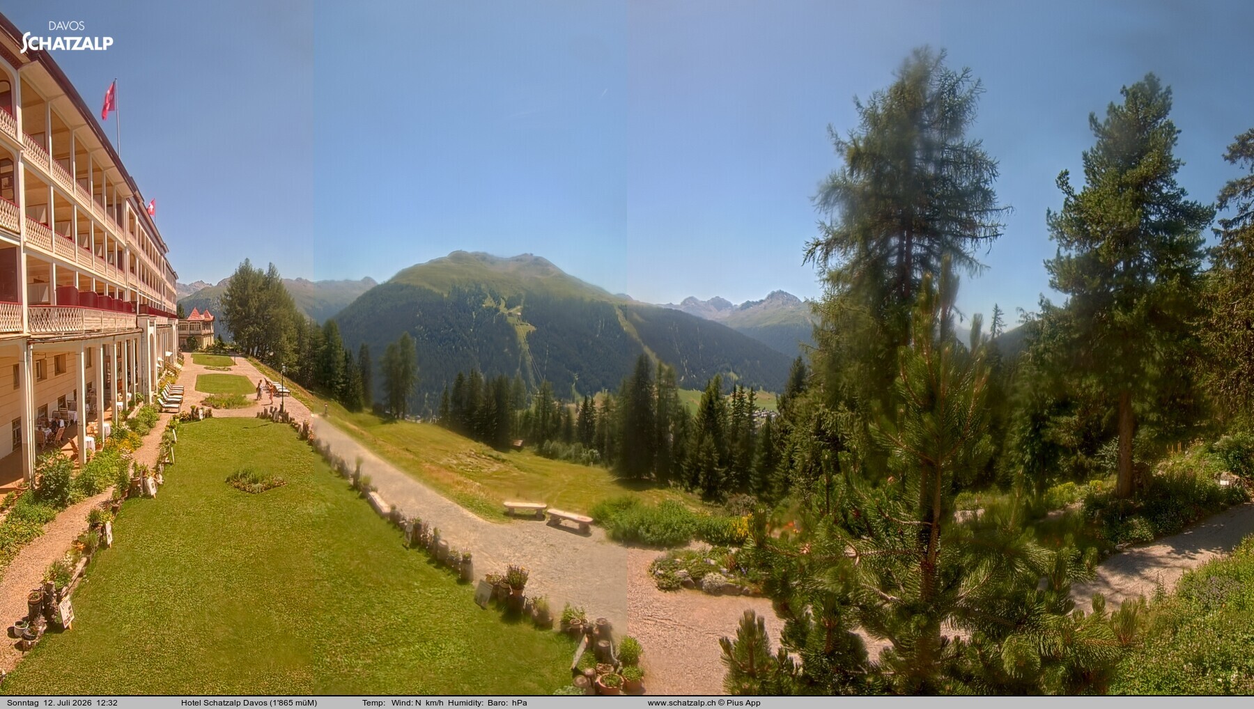 Archiv Foto Webcam Hotel Schatzalp, Davos