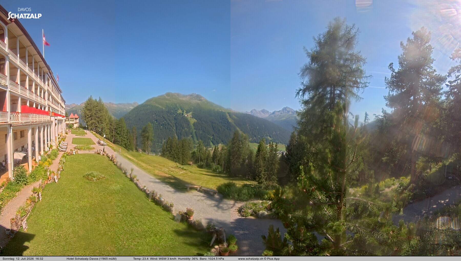 Archiv Foto Webcam Hotel Schatzalp, Davos