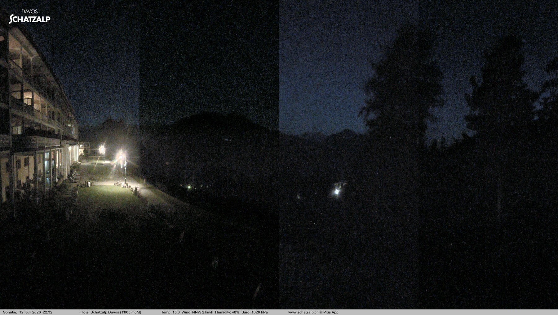 Archived image Webcam Schatzalp Hotel, Davos