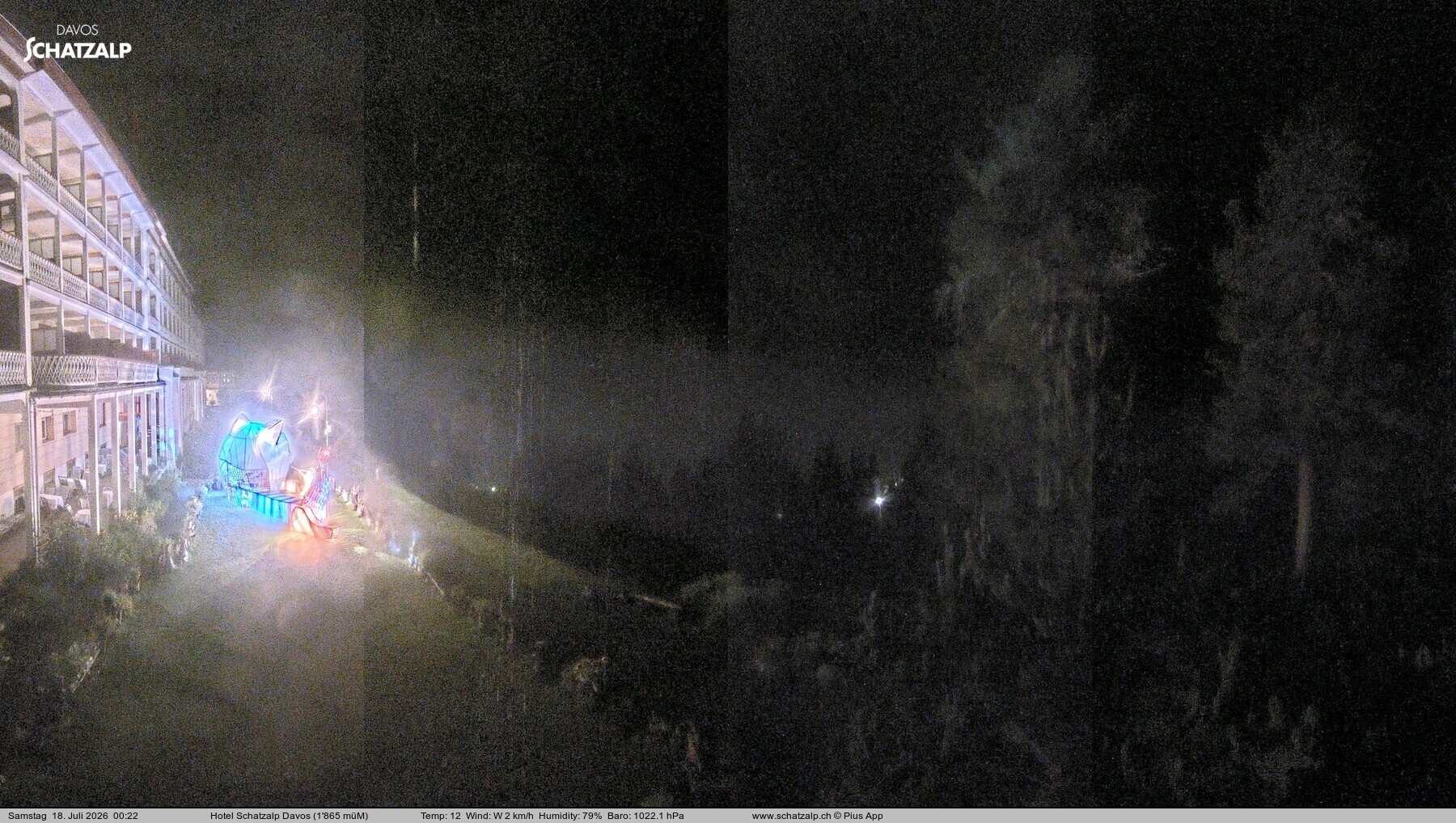 Archiv Foto Webcam Hotel Schatzalp, Davos