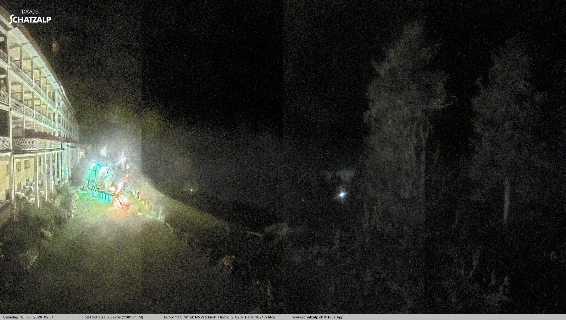 Archiv Foto Webcam Hotel Schatzalp, Davos