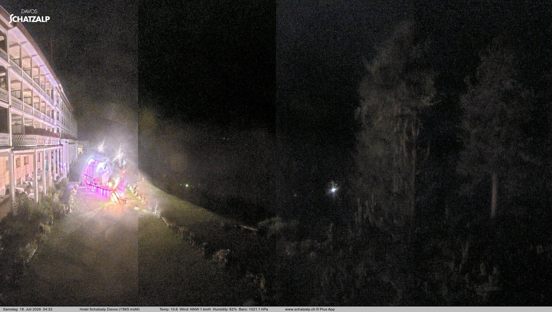 Archiv Foto Webcam Hotel Schatzalp, Davos